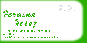 hermina heisz business card